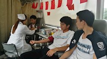 向我所安顺学院义务献血实习生学习
