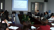 生态所周胜博士作了题为“农田生态系统氮循环与温室气体排放特征”学术报告