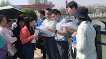 江苏省水专项办公室现场调研梅梁湾项目示范工程进展