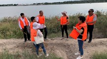 我院生态所科技人员赴宁夏石嘴山市星海湖考察湖滨缓冲带生态重建示范工程实施基地