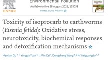 我院生态所害虫防治组揭示杀虫剂异丙威暴露对蚯蚓的致毒机制及毒理效应