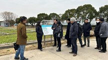 上海市农投集团公司相关负责人来我院调研讨论横沙新洲长期定位监测基地建设方案