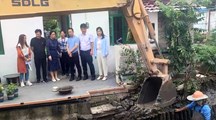 生态所“农科英才”助西渡街道金港村河道展新颜