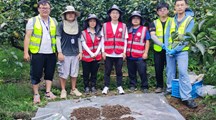 【三普动态】松江区地理标志保护产品“仓桥水晶梨”基地开展土壤三普外业调查采样